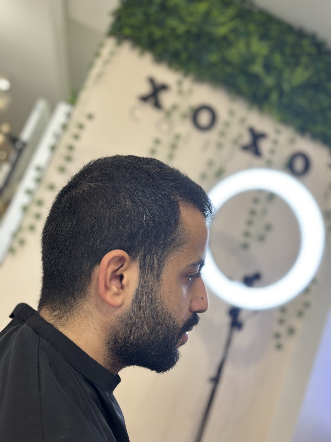 Coupe homme avant dégradé fade au salon XOXO COIFFURE Paris 6e Montparnasse